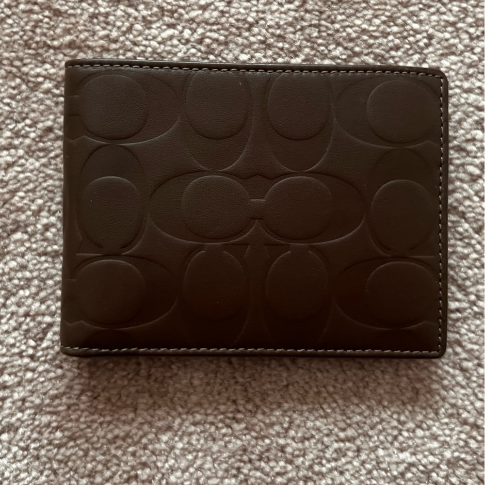 Coach *NEW* leather Wallet & *USED* Card Holder set - Picture 3 of 9